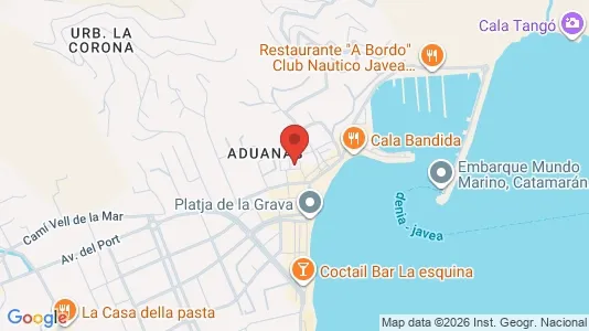Apartments for rent i Jávea/Xàbia - kort over placeringen