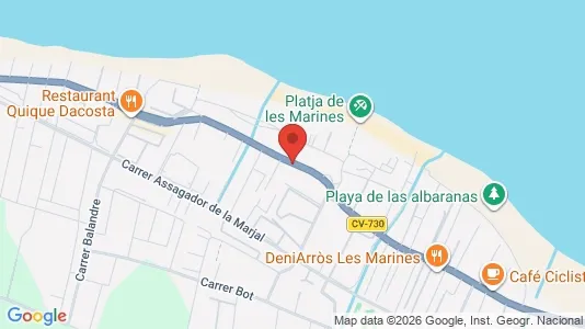 Apartments for rent i Dénia - kort over placeringen