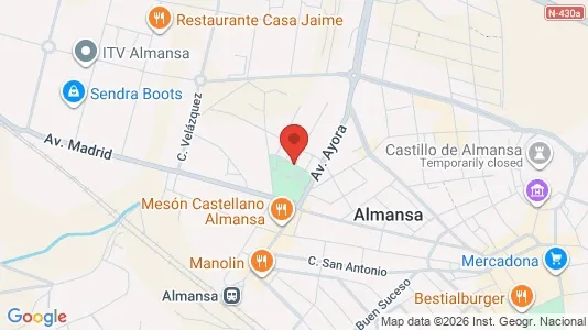 Apartments for rent i Almansa - kort over placeringen