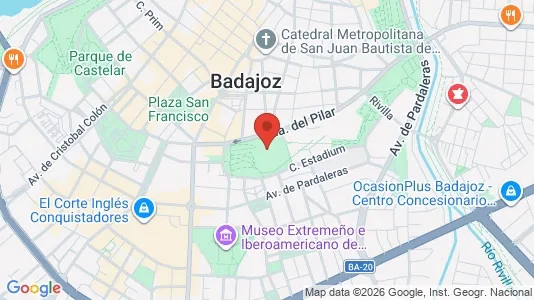 Apartments for rent i Badajoz - kort over placeringen