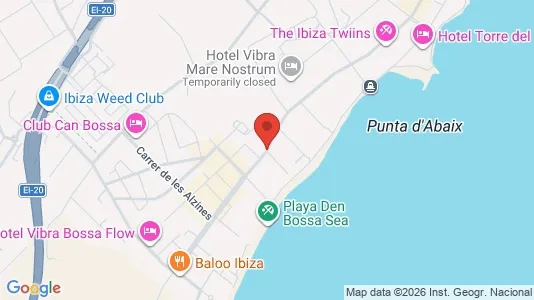 Apartments for rent i Eivissa - kort over placeringen