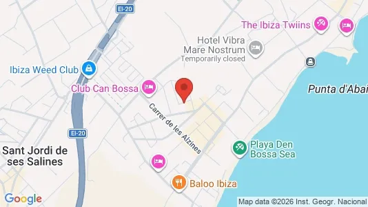 Apartments for rent i Eivissa - kort over placeringen