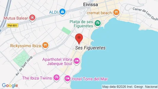 Apartments for rent i Eivissa - kort over placeringen