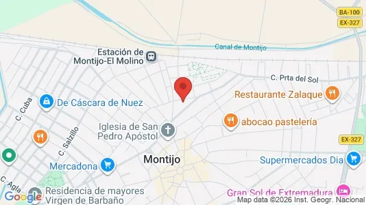 Apartments for rent i Montijo - kort over placeringen