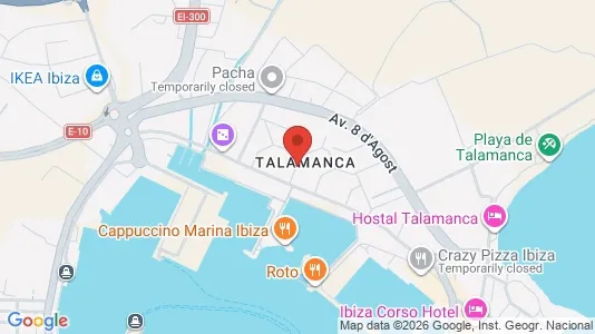 Apartments for rent i Eivissa - kort over placeringen