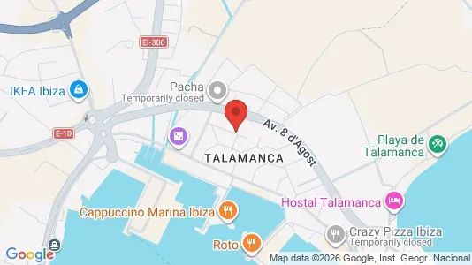 Apartments for rent i Eivissa - kort over placeringen