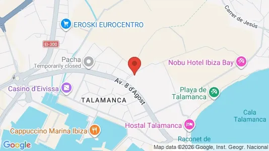 Apartments for rent i Eivissa - kort over placeringen