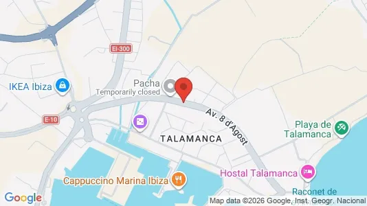 Apartments for rent i Eivissa - kort over placeringen
