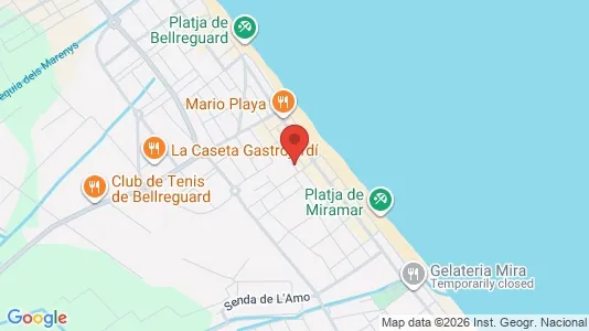Apartments for rent i Guardamar de la Safor - kort over placeringen