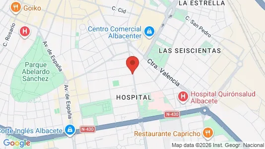 Apartments for rent i Albacete - kort over placeringen