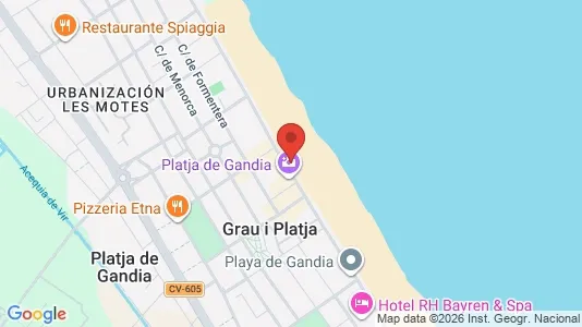Apartments for rent i Gandia - kort over placeringen