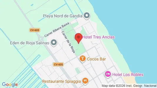 Apartments for rent i Gandia - kort over placeringen