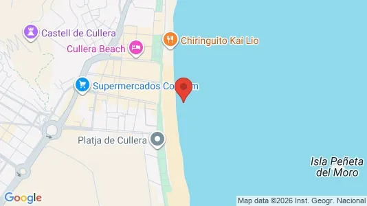 Apartments for rent i Cullera - kort over placeringen