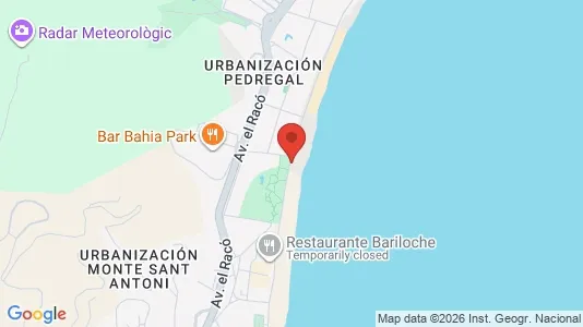 Apartments for rent i Cullera - kort over placeringen