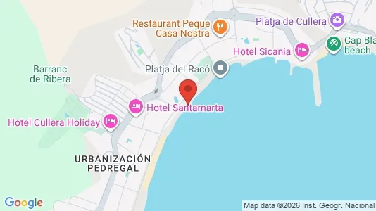 Apartments for rent i Cullera - kort over placeringen
