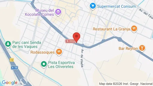 Rooms for rent i Sueca - kort over placeringen