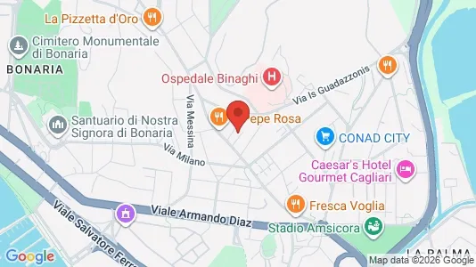 Rooms for rent i Cagliari - kort over placeringen