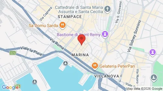 Apartments for rent i Cagliari - kort over placeringen
