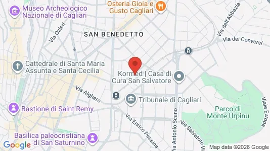 Rooms for rent i Cagliari - kort over placeringen