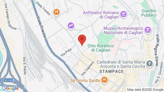 Rooms for rent i Cagliari - kort over placeringen