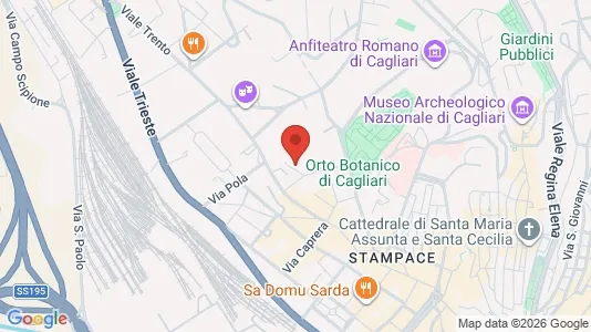 Rooms for rent i Cagliari - kort over placeringen