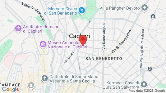 Rooms for rent i Cagliari - kort over placeringen