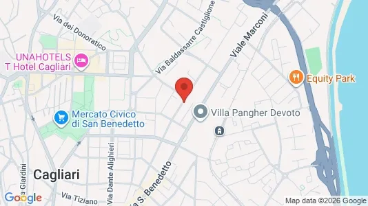 Rooms for rent i Cagliari - kort over placeringen