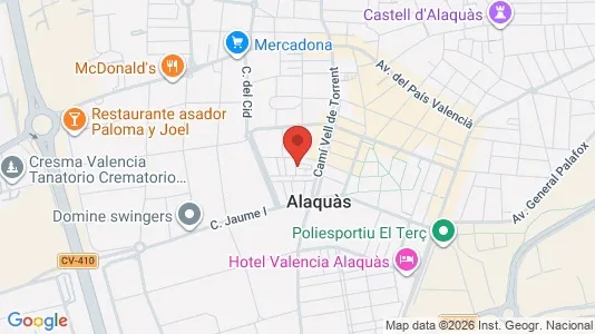 Apartments for rent i Alaquàs - kort over placeringen