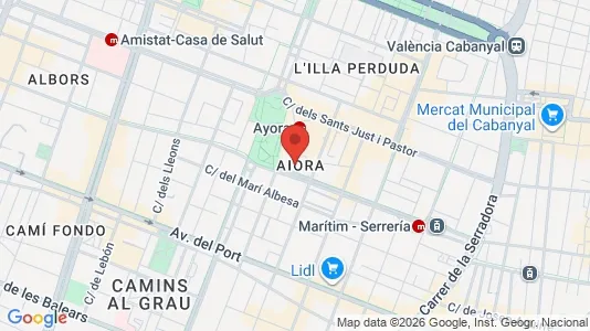 Rooms for rent i Alboraya - kort over placeringen