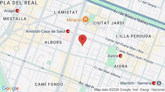 Apartments for rent i Alboraya - kort over placeringen