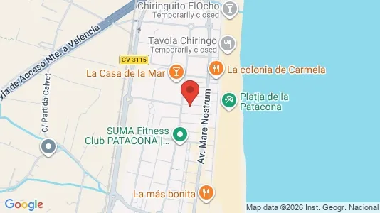 Apartments for rent i Alboraya - kort over placeringen