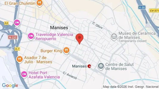 Apartments for rent i Manises - kort over placeringen
