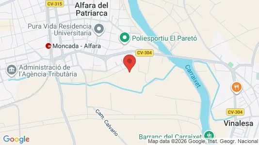 Rooms for rent i Alfara del Patriarca - kort over placeringen