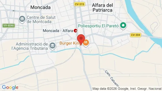 Rooms for rent i Moncada - kort over placeringen