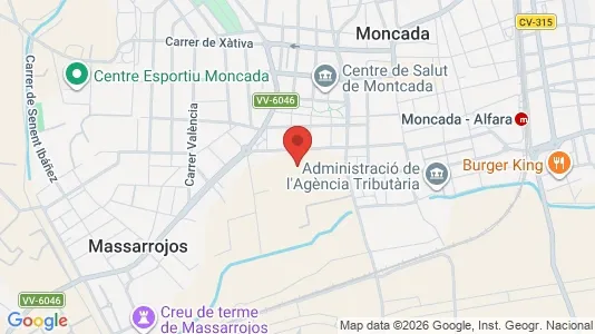 Rooms for rent i Moncada - kort over placeringen