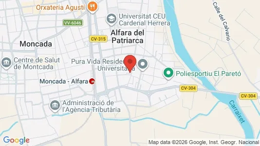 Rooms for rent i Alfara del Patriarca - kort over placeringen
