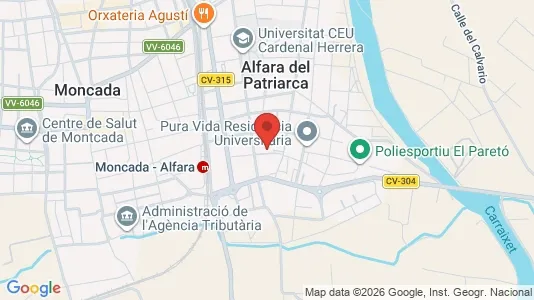 Rooms for rent i Alfara del Patriarca - kort over placeringen
