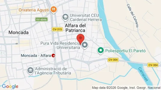 Apartments for rent i Alfara del Patriarca - kort over placeringen