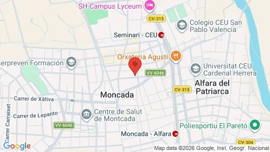 Rooms for rent i Moncada - kort over placeringen