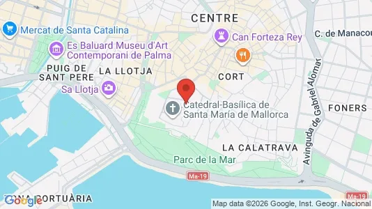 Apartments for rent i Palma de Mallorca - kort over placeringen