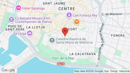 Apartments for rent i Palma de Mallorca - kort over placeringen