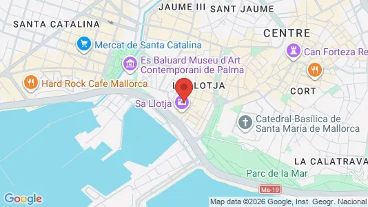 Apartments for rent i Palma de Mallorca - kort over placeringen