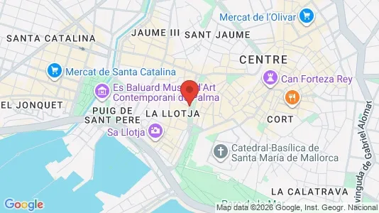 Apartments for rent i Palma de Mallorca - kort over placeringen