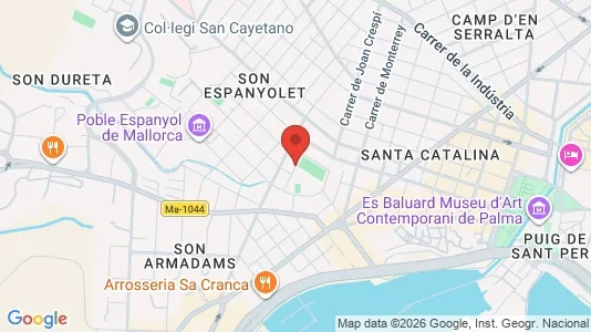Apartments for rent i Palma de Mallorca - kort over placeringen