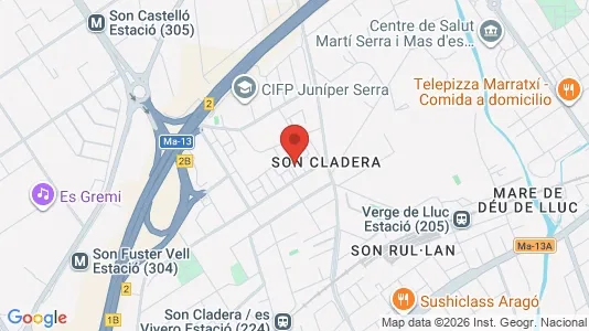 Apartments for rent i Palma de Mallorca - kort over placeringen