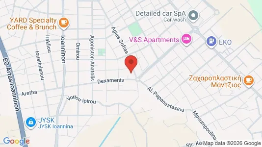 Apartments for rent i Ioannina - kort over placeringen