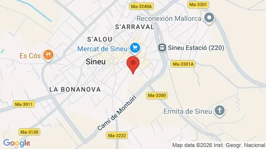 Apartments for rent i Sineu - kort over placeringen