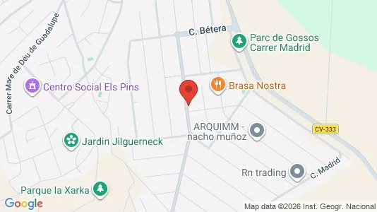 Apartments for rent i Bétera - kort over placeringen