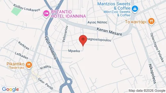 Apartments for rent i Ioannina - kort over placeringen