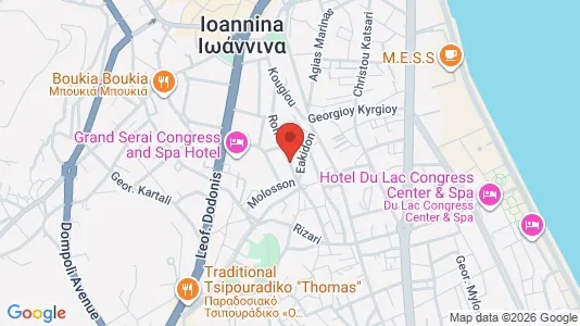 Apartments for rent i Ioannina - kort over placeringen